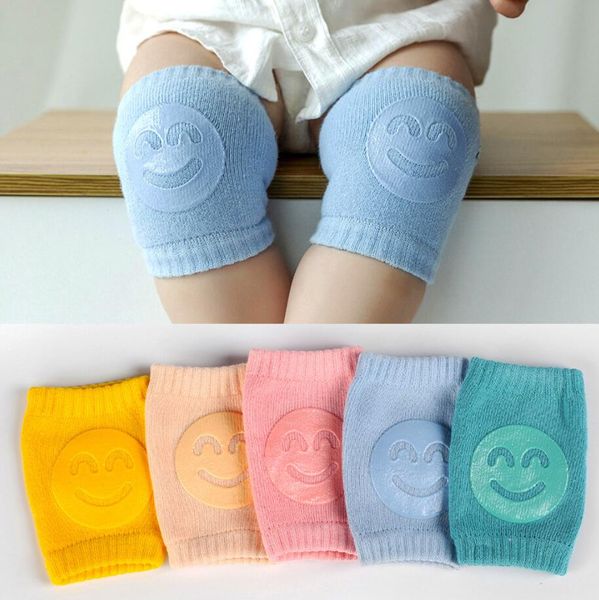 

baby knee pads socks non slip infants newborn crawling elbow protector leg warmer kids safety kneepad boys girls footwear, Pink;yellow