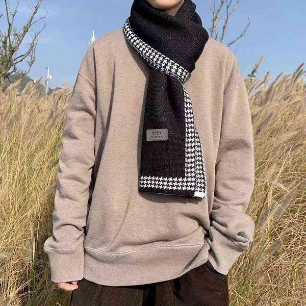 

scarf men's korean version autumn and winter leisure business scarf fashion warm simple skin friendly, Blue;gray