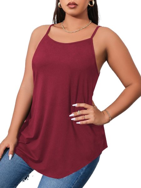 

plus solid cami h0sy#, Black