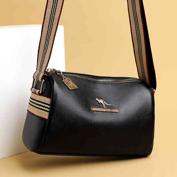 

bags handbags straight 2022 versatile women's fashion contrast color messenger large capacity middle-aged shoulder, Black;red