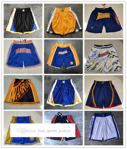 

golden state''warriors''men retro basketball shorts pocket size s-2xl, Black
