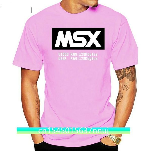 Camiseta masculina msx bios t camisa clássica t camisa feminina camiseta topo 220702