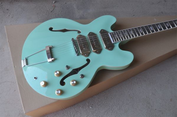 

light green guitar