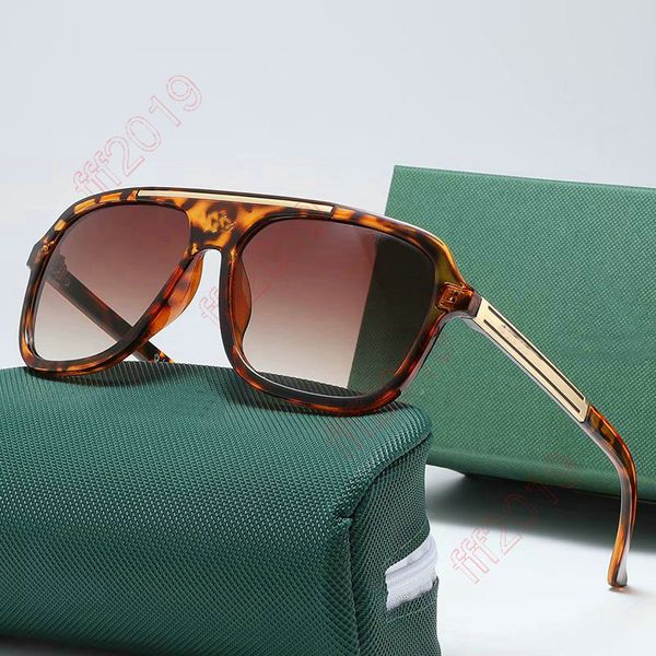 2022 Fashion Square Sonnenbrille Männer Vintage Kunststoff Männliche Sonnenbrille Frauen Stilvolle Schwarz Sport Shades UV400 Oculos Unisex Barock Gradienten Lunette De Soleil