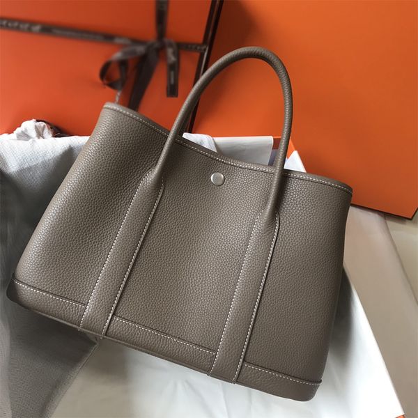 

garden party 7a designer bags handbag large capacity shopping bag fashion classic handmade togo leather women's genuine leather bag lux