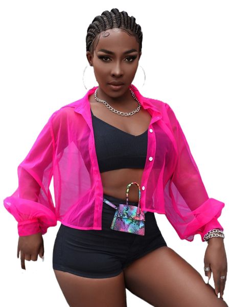 

sxy solid button front shirt without bra j8jn#, White