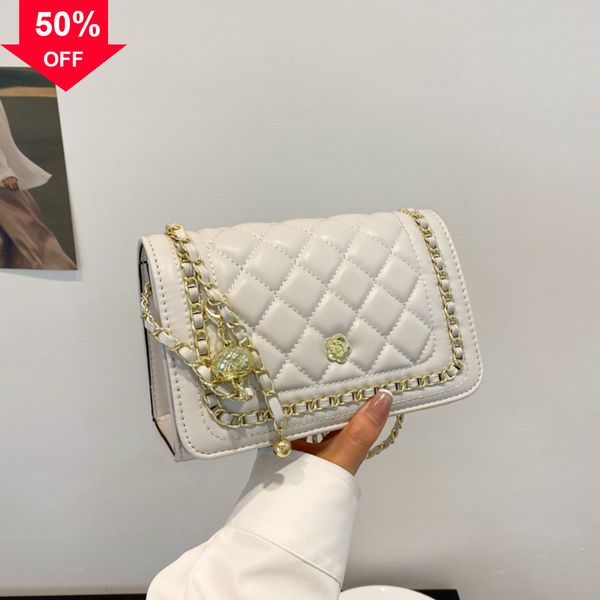 

ball women's 2022 new lingge chain messenger net texture one shoulder small female hs shoulder handbags in trendy underarm