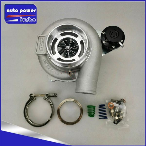 Turbocompressore con cuscinetti a sfera con ruota in billet GTX2867R-53 GTX2867R CON T25 0,64 A/R Wastegate