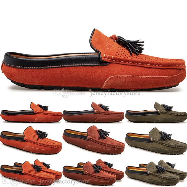 

spring summer new fashion british style mens canvas casual pea shoes slippers man hundred leisure student men lazy drive overshoes comfortab, Black