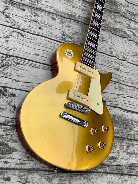 

custom quality gold 56 electric guitar, p90 pickups