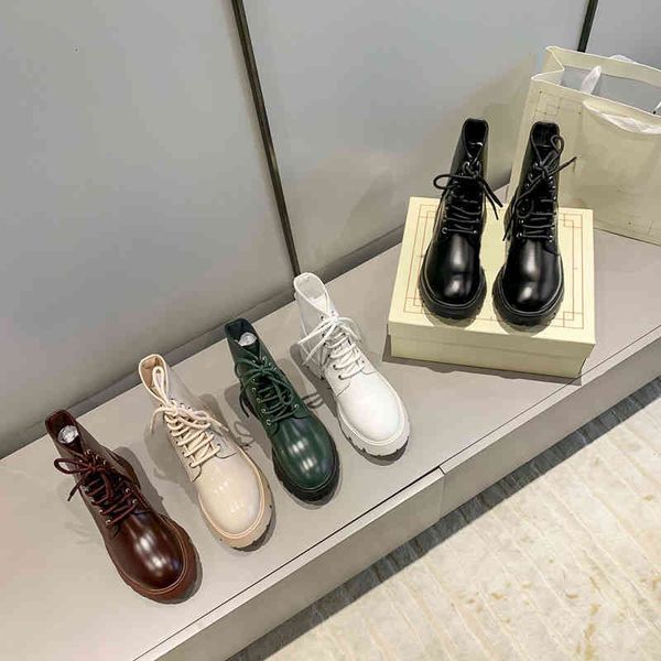 

boots martin boots women spring and autumn fashion black single thick soled short british style motorcycle