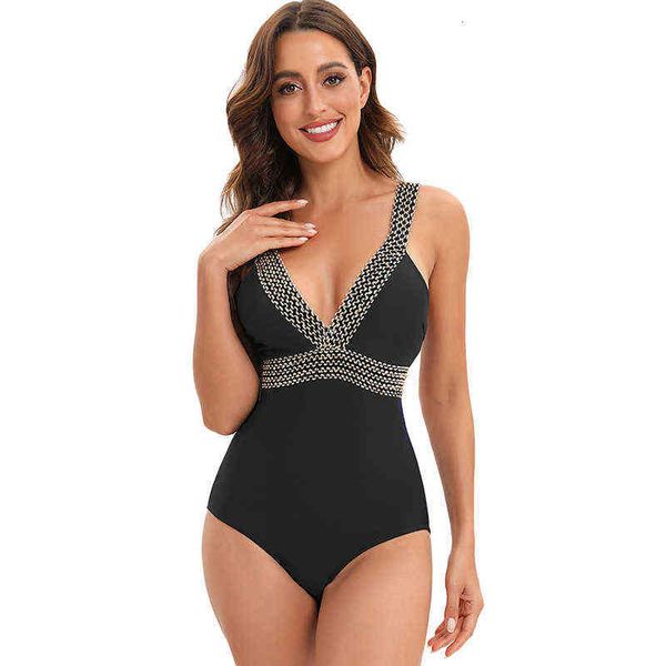 

swimsuit jesney 2022 one-piece ins style black swimsuit bikini, White;black