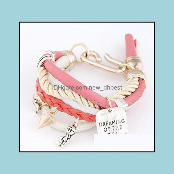 

charm bracelets charms handmade bracelet infinity women couple gift newdhdrop delivery 2021 jewelry newdhdha8i, Golden;silver