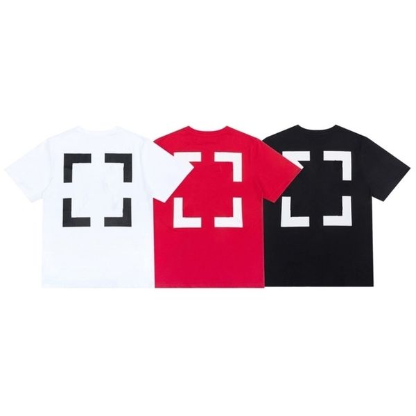 

offs fashion designer t shirts brand tees mens luxury t-shirt religious oil painting letter back arrow tshirts clothing loose cotton women, White;black