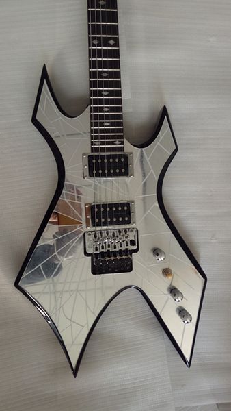

2022 brand new customization 6 string electric guitar cracked mirror customizable delivery