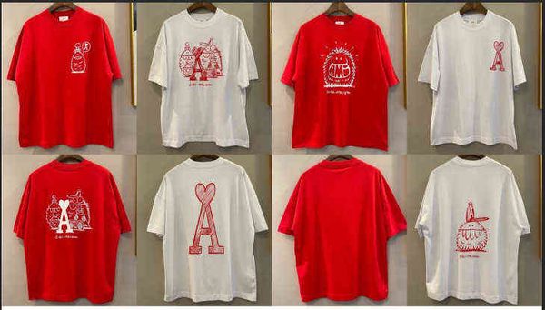 

development fashion designer[correct of poison family]kevin lyons x co branded capsule graffiti printed short sleeve t-shirt, White