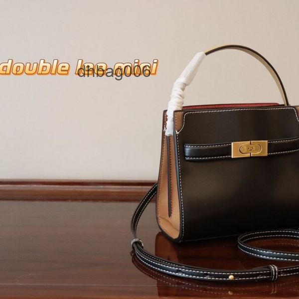 

double 2022 tbtoryburchs designer bags lee cowhide series mini commuting leisure versatile messenger