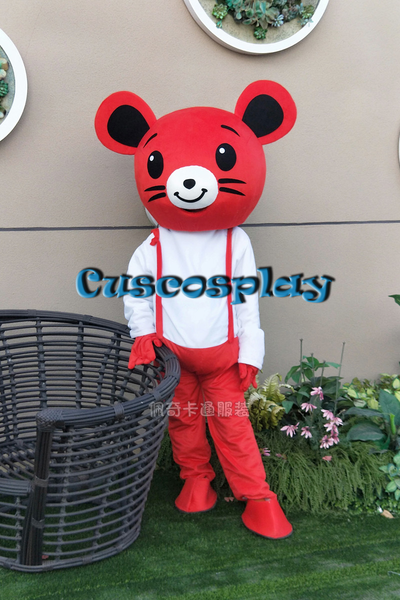 

mascot doll costume mouse mascot costumes 3 style cartoon apparel halloween christmas new year apparel, Red;yellow