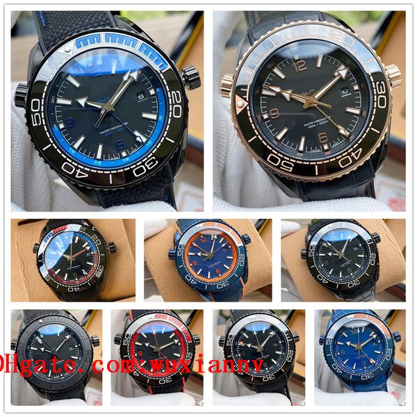 

2022 ceramic bezel luxury business brand boss watches sea 007 master planet ocean man wristwatches james bond mens watch d40020