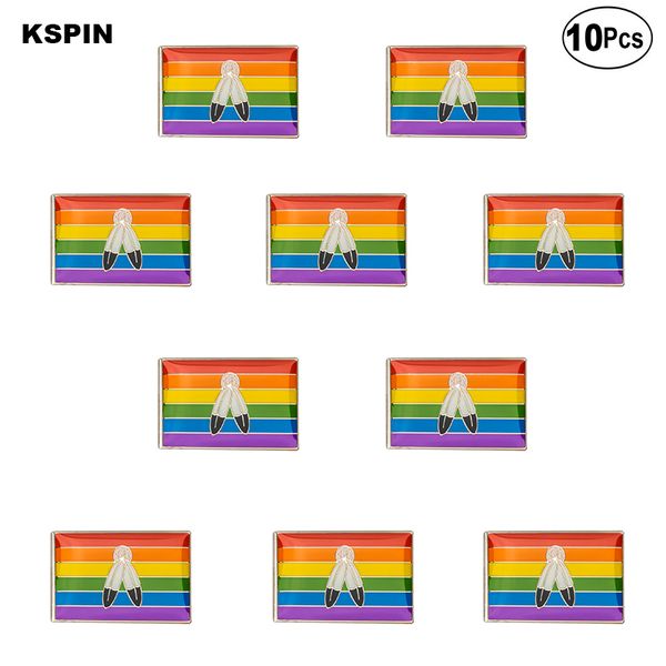 

two_spirit_alt brooches lapel pin flag badge brooch pins badges 10pcs a lot, Gray