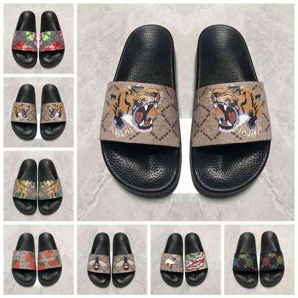 

2022 slides summer beach indoor flat g sandals slippers house flip flops spike sandal with box size us5- us12goya box208k, Black