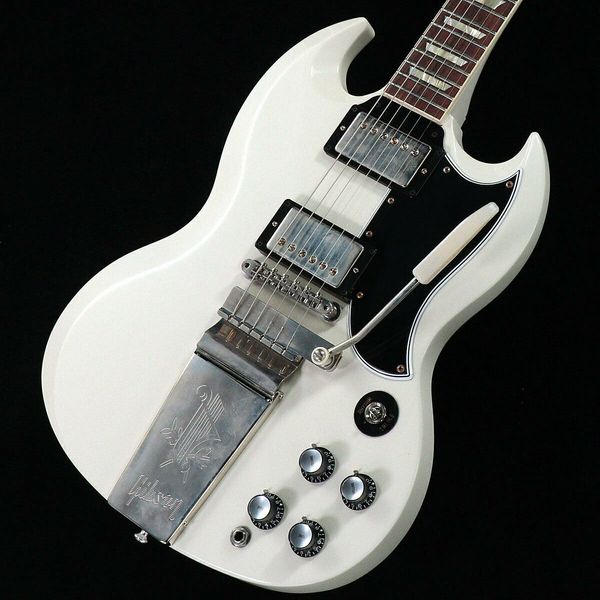 

custom 1964 sg standard w/maestro vibrola vos polaris white electric guitar