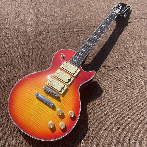 

ace frehley custom electric guitar humbucker pickups rosewood fingerboard mahogany body high quality