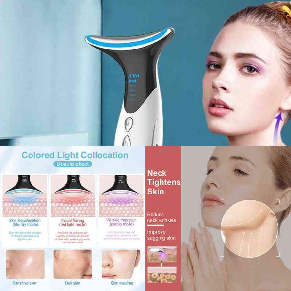 

nxy face care devices face care devices steamerneck anti wrinkle lifting beauty device led pn therapy skin ems tighten massager reduce d 062
