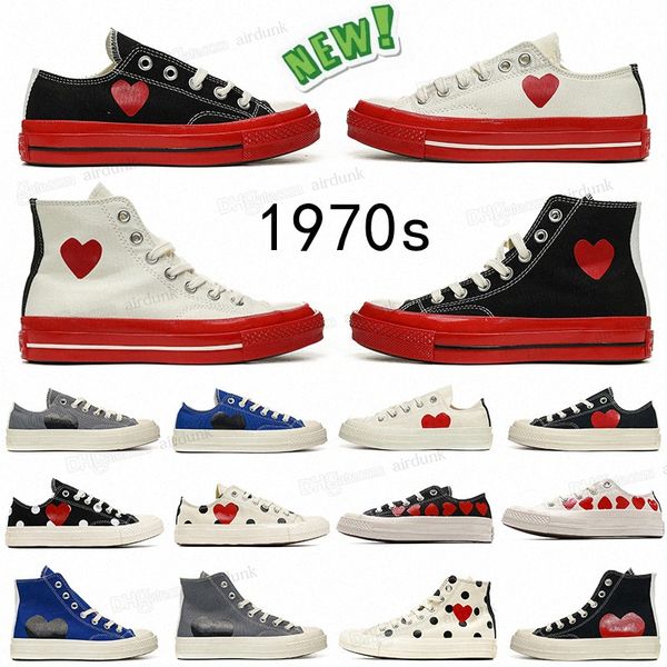 

2022 classic casual men womens 1970 canvas shoes star sneaker chuck 70 chucks 1970s big eyes new black red heart shape platform jointly name