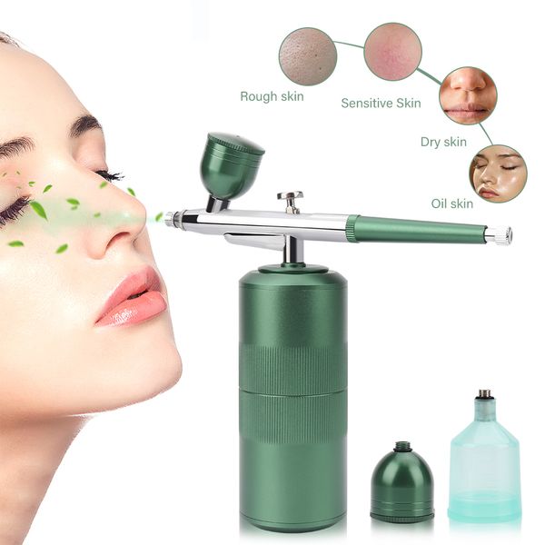 

multi-purpose cordless mini airbrush set spray pump air compressor portable water oxygen injector set art painting spray model p