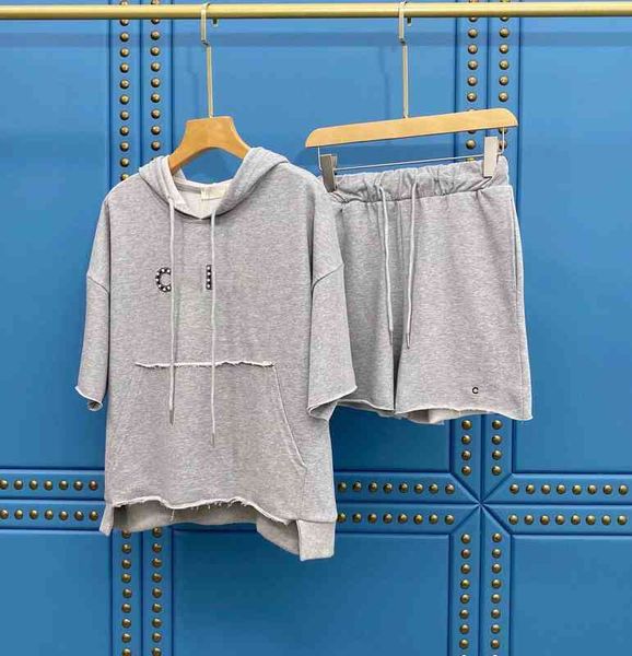 

women's tracksuits brand casual summer new ce shorts casual sportswear women, Gray