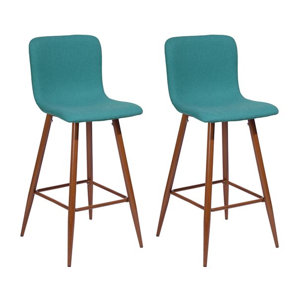 

selling dining room furniture upholstered counter & bar stool set of 2 green yellow