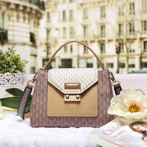 

100% genuine cowhide 2022 new letter chch hchc fashion ladies shoulder all-match messenger handbag famous luxury designer cc