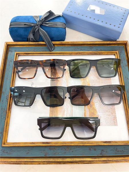 

new designer sunglasses 2022 new g family square sunglass 0962s star same style personalized fashion men's and women's sunglass tr, White;black