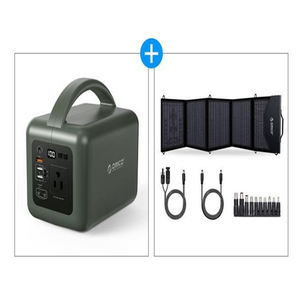 

150w peak portable power station with solar panel included 40000mah solar generator dual 110v/120w pure sine wave ac outlet backup lithium b