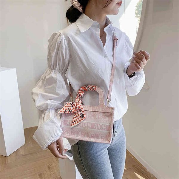 

68% off bag portable women's new casual canvas trendy letter printed single shoulder