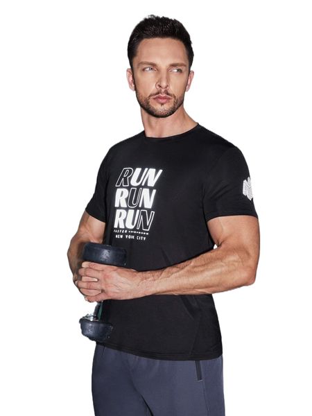 

men letter graphic sports tee q0zh#, White;black