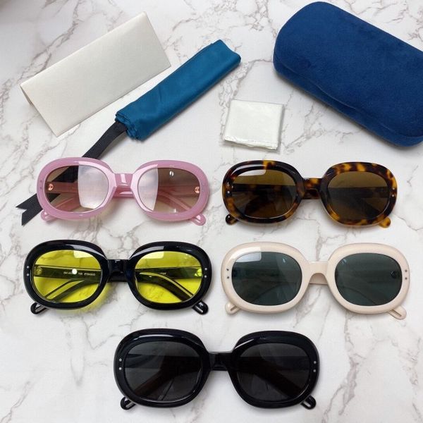 

50% discount for factory direct salesg family's thick frame large frame women's sunglasses show small and personality trendy men g, White;black