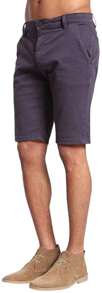 

mens simon mid-rise twill shorts i04i#, White;black