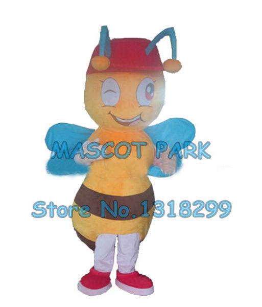 Maskottchen-Puppenkostüm, freche Biene, Maskottchenkostüm im Großhandel zum Verkauf, Cartoon-Little-Biene-Thema, Anime-Kostüme für Schulkinder, Leistung: 2800