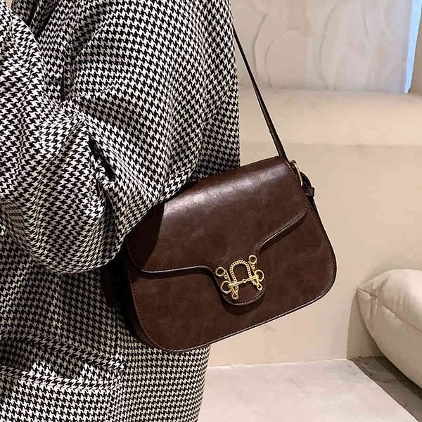 

autumn winter texture new women's msenger high sense shoulder small 2022 luxury brand fashion design versatile ladies bags