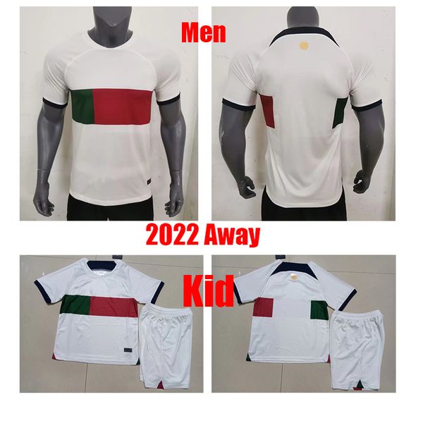 

22 23 portuguesa away soccer jerseys men kid joao felix ruben neves bruno fernandes portugieser 2022 2023 portuguese football shirt j. otavi, Black;yellow