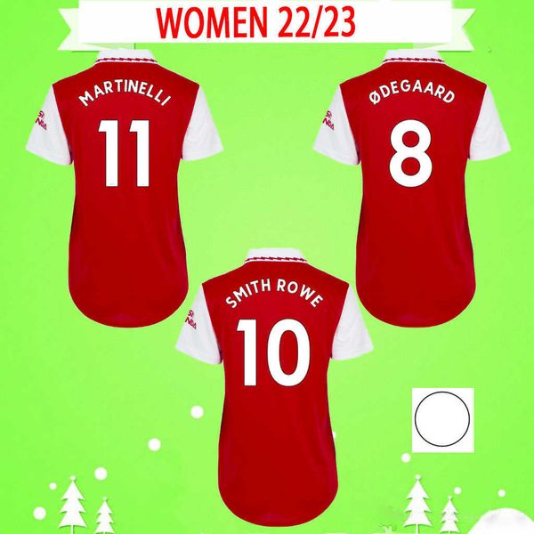 

women 22 23 soccer jerseys girls saka white tavares smith rowe pepe thomas ladies football shirts sambi lokonga willian nketian 2022 2023, Black;yellow