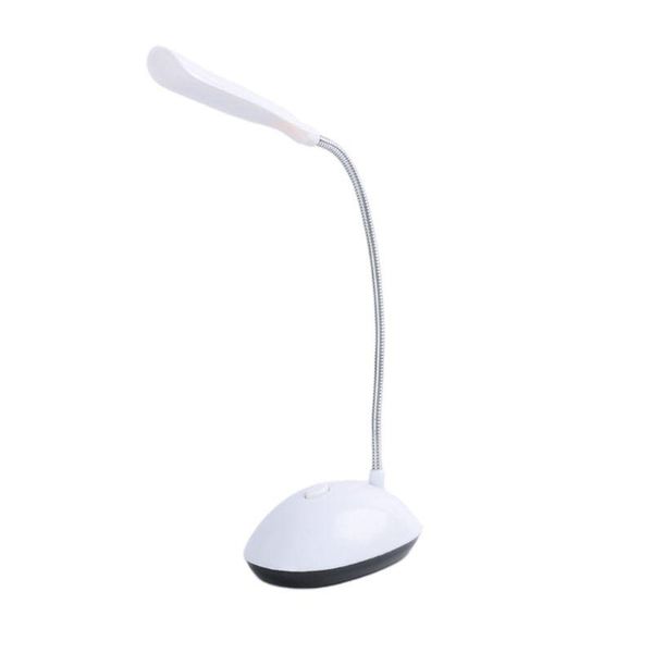 Lampade da tavolo Mini lampada da tavolo a LED alimentata a batteria Rotazione di 360 gradi Tubo flessibile a collo d'oca regolabile Protezione degli occhi Lettura Luci notturneTable TableT