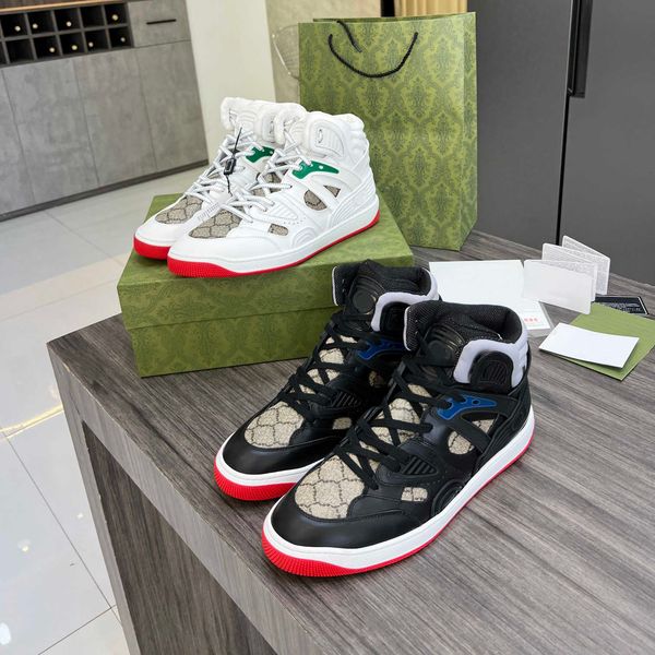 

men demetra high casual sport shoes sneaker fashion women rubber sole sneakers r luxurys man trainers runners shoe with box, Black