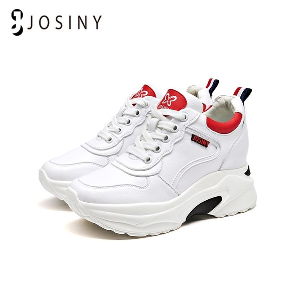 

josiny sneakers ladies vulcanized increase shoes casual platform sneaker for women running shoes platform thick sole casual 220817, Black;white