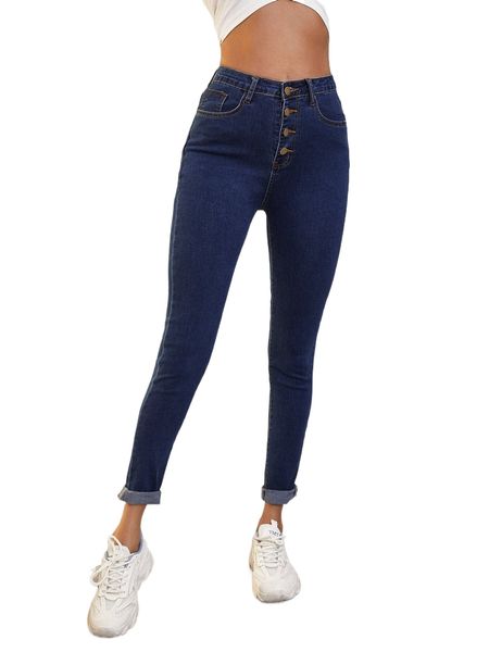 

light wash high-waisted high stretch skinny jeggings i7iv#, Blue