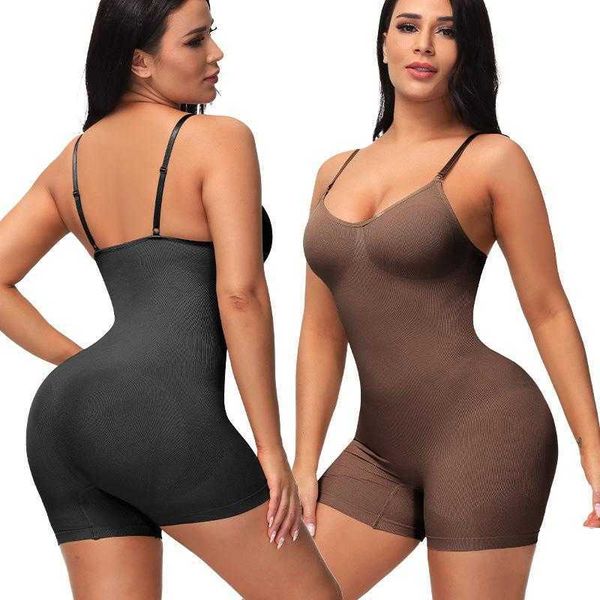 

2022 women's shapers body shapewear women skims casual dresses waist trainer bodysuit slimming underwear belly sheath colombian reducin, Black;gray