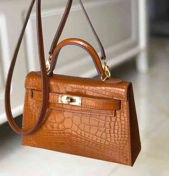 

bags crossbody designer handbags kelys h aima 2023 second bag generation alligator mini portable one shoulde