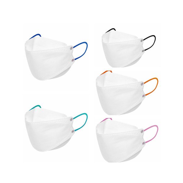 

disposable white kf94 face mask with 4-layer filters and individually wrap
